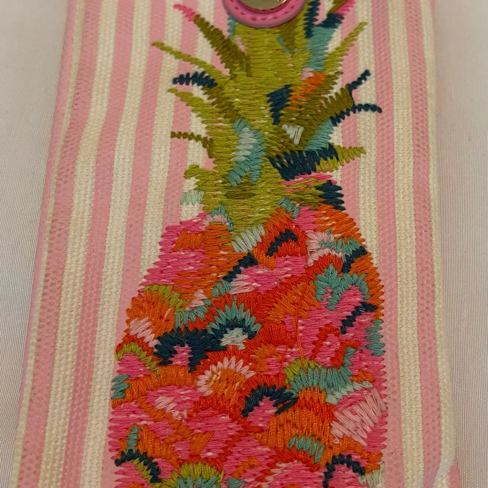 Spartina 449 Pink and Green Pineapple Phone Case - Picture 2 of 3